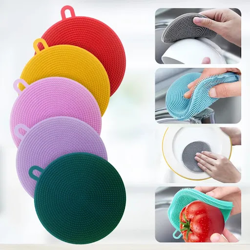 Title 2, Silicone dishwashing brush Effective and durabl...