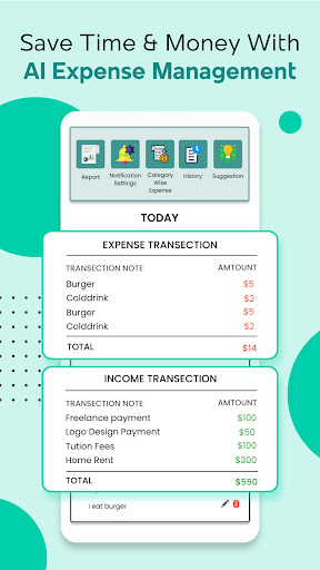 Screenshot AI Powered - Expense Tracker