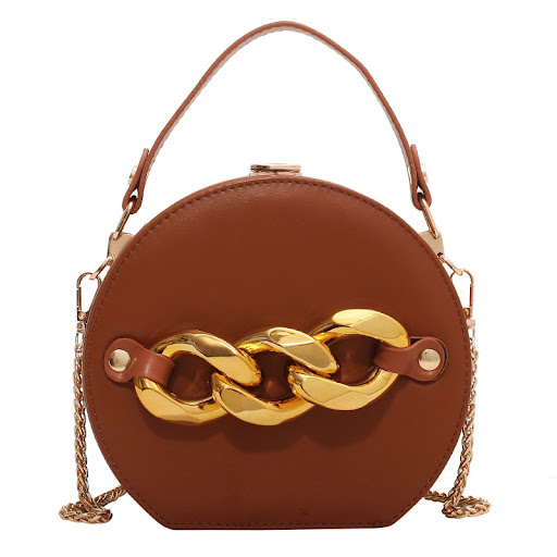 Title 6, Pure Color PU Trendy Personality Simple Messeng...