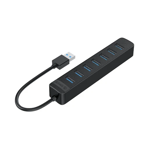 Hub USB 7 cổng USB 3.0 Orico TWU3-7A-BK