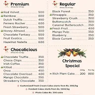 Cakeman menu 1