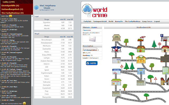 World of Crime Helpframe Classic v1.15 chrome extension