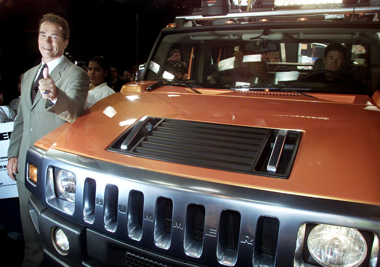 Arnold Schwarzenegger has an extensive car collection, including Hummers. Picture: REUTERS