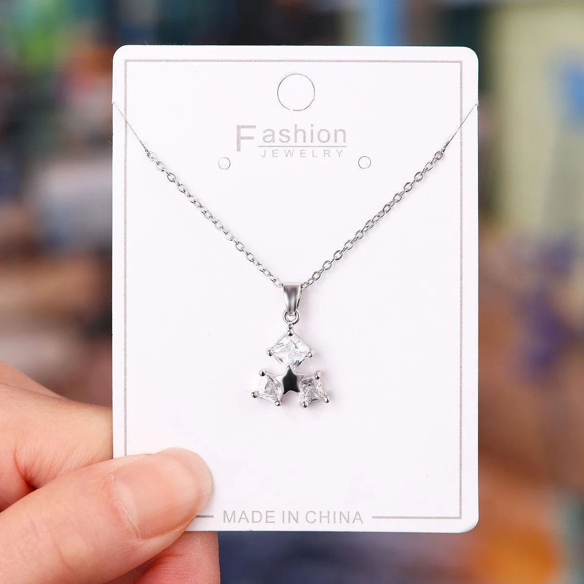 Title 4, Zirkoon XINGX titanium stalen ketting voor dame...