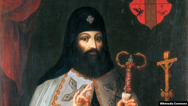 Петро Могила (1596–1647) – український політичний, церковний і освітній діяч. Митрополит Київський, Галицький і всієї Русі (1633–1647), екзарх Константинопольського патріарха. Архімандрит Києво-Печерського монастиря (з 1627 року)
