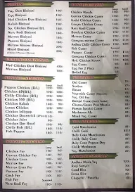 Andhra Paris menu 1