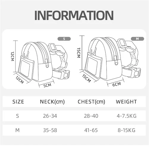 Waterproof Pet Backpack For Dogs Puppy Bag With Harness Collar Outdoor Travel Dog Snacks Backpack French Bulldog Dog Acc