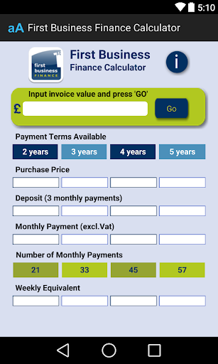 First Business Calculator