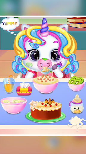 Screenshot Newborn unicorn care game