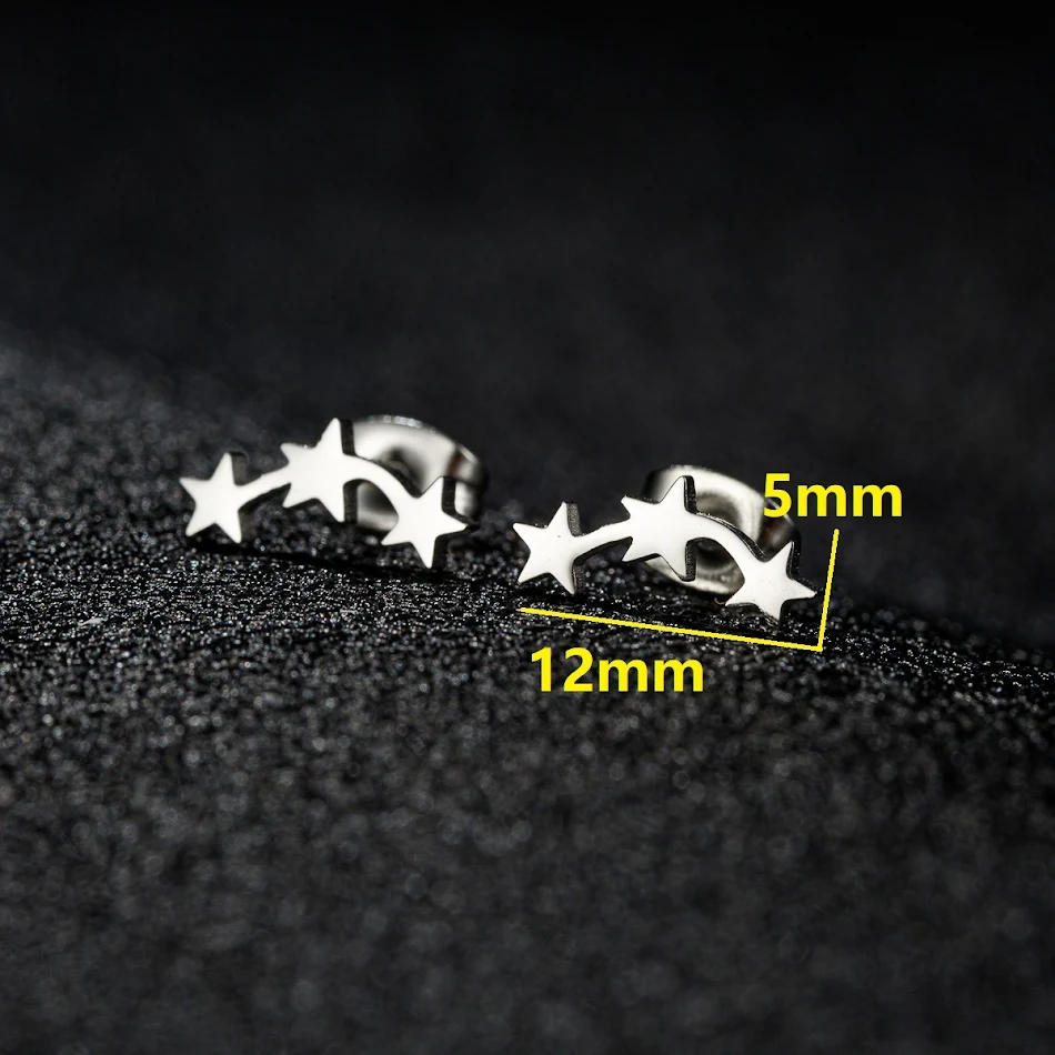Brincos de estrela mini personalizados, geométricos. Estrela de cinco pontas, perfeitos para um toque delicado e personalizado no seu visual.