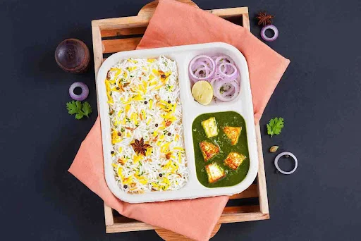 Palak Paneer Rice Lunchbox