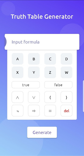 Truth Table Generator  Step by step