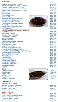 Nandhini Paradise menu 2