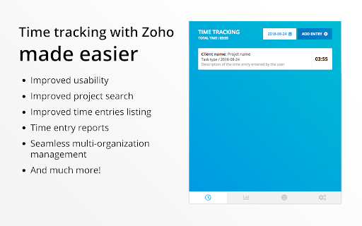 Zoho Books Easier Time Tracking