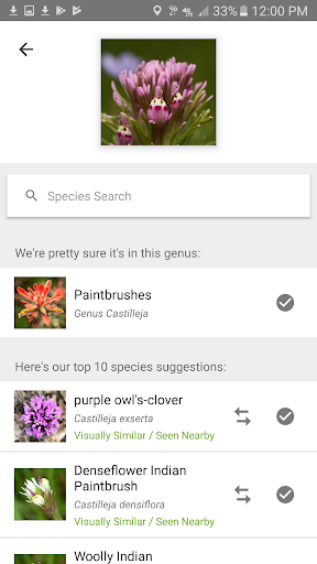 Screenshot iNaturalist