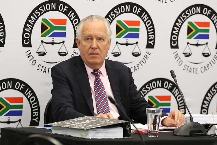 Lord Peter Hain pauses during his testimony at the commission of inquiry into state capture at Parktown, Johannesburg, on Monday, November 18 2019. Picture: : SUNDAY TIMES/THAPELO MOREBUDI