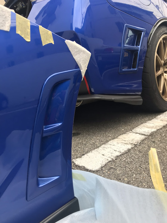 WRX STIのフロントバンパー交換・あて逃げ・夏のおもひでに関するカスタム事例の投稿画像2枚目