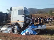 The scene of the Pongola crash which claimed the lives of 18 children on Friday.