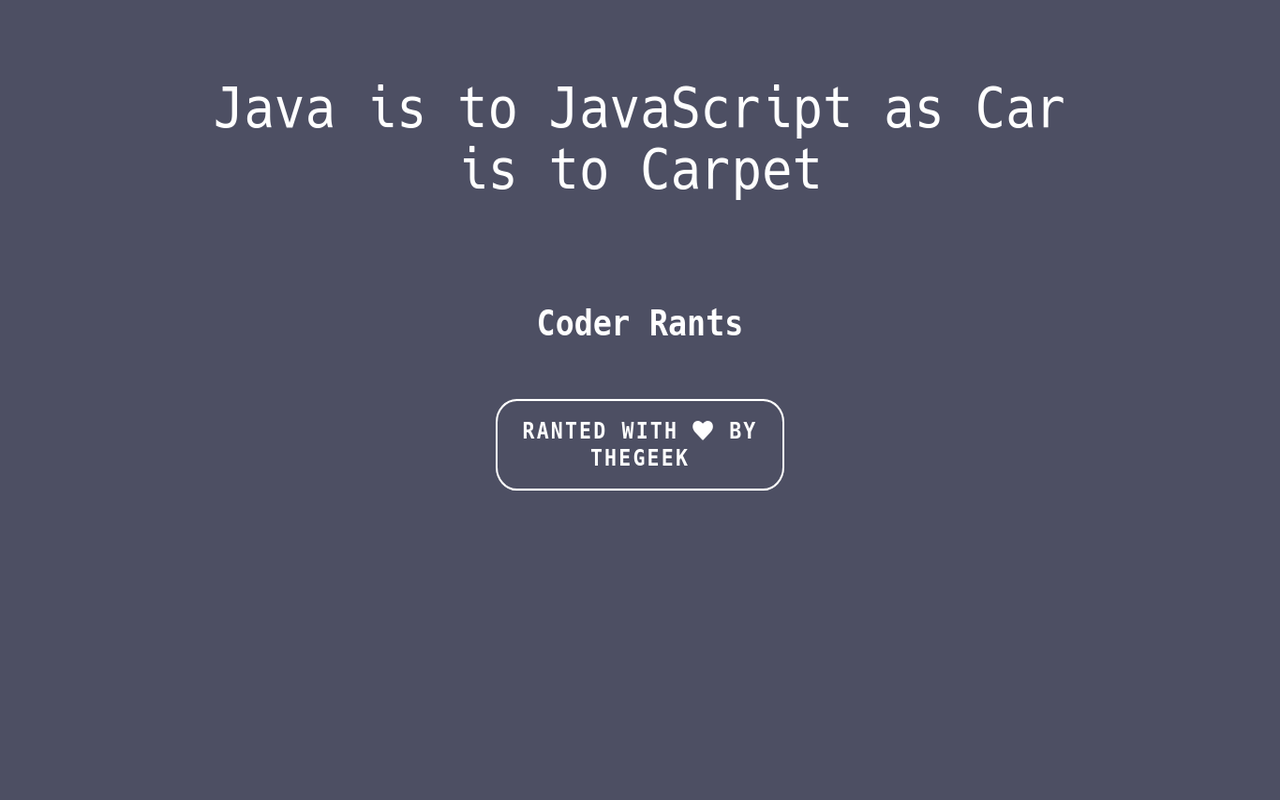 Coder Rants Preview image 0