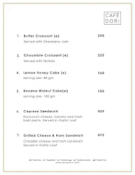 Café Dori menu 1