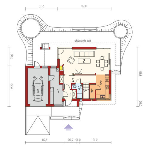 Tim G1 wersja A - Rzut parteru