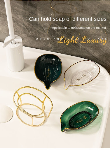 Title 5, Light Luxury Bathroom Soap Dish, No Drilling Re...