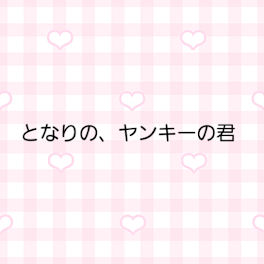 となりの、ヤンキーの君