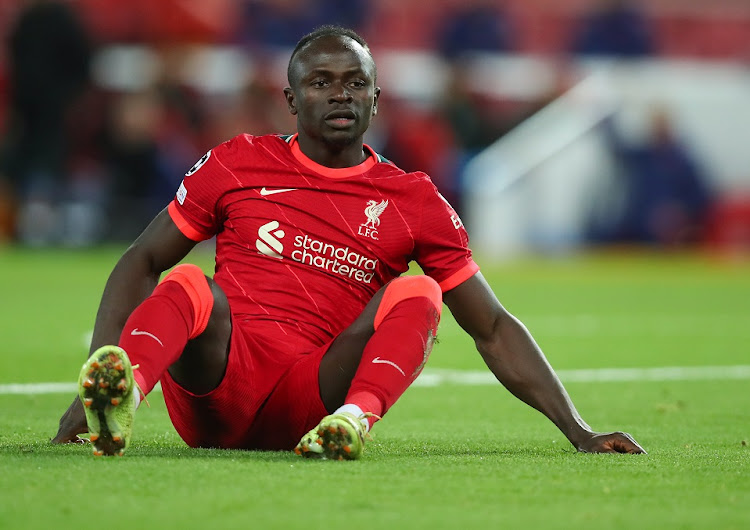 Sadio Mane of Liverpool during the Uefa Champions League group B match against Atletico Madrid at Anfield on November 3 2021.