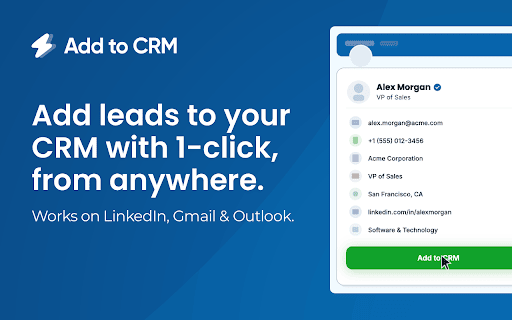 Add to CRM for Salesforce: Email Finder & Enrichment screenshot 1
