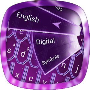 Super Purple Neon Keyboard  Icon