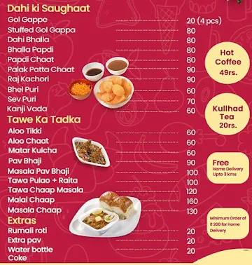 Pandit Ji Bhalle Wale menu 