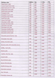 Cakes Day Night menu 1