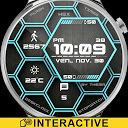 Herunterladen Hex Watch Face & Clock Widget Installieren Sie Neueste APK Downloader