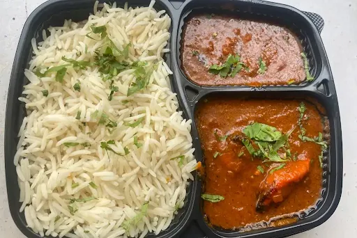 Boneless Chicken Curry With Chawal