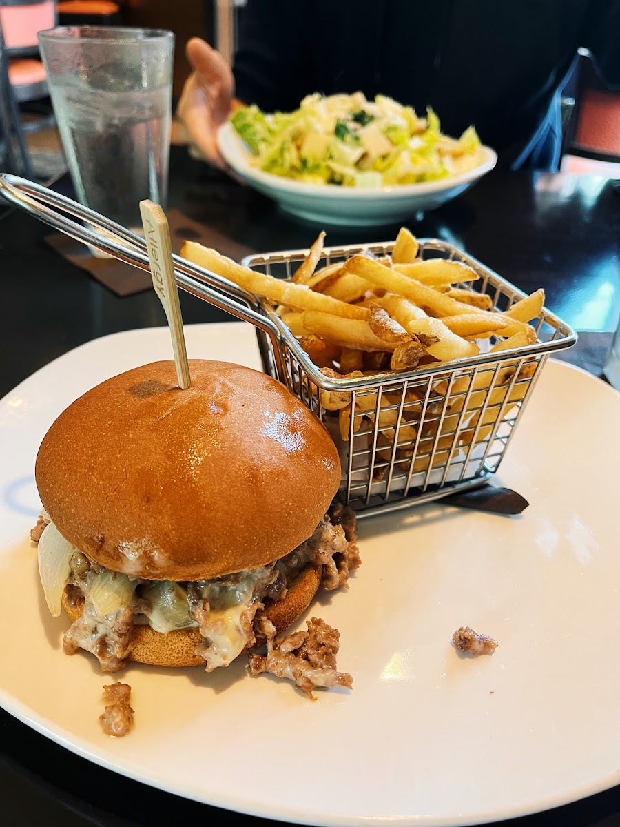 Cheesesteak with onions