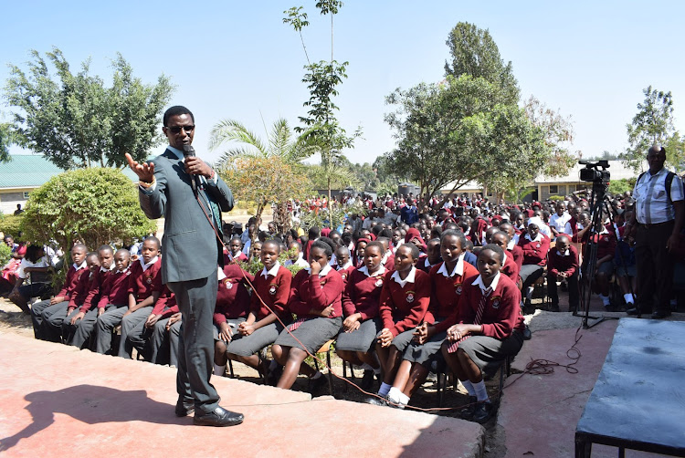 Ruiru MP Simon King'ara at Githurai Mixed Secondary School