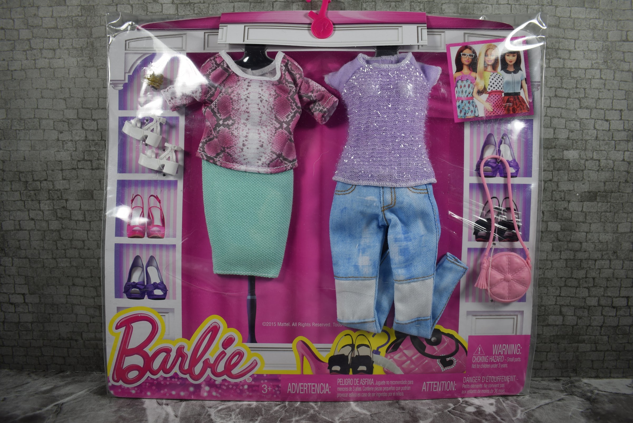 BARBIE FASHION 2 PACK LILAC CASUALS DMP30 NEW* 