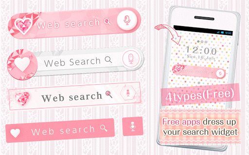 Kawai Widget pink heart