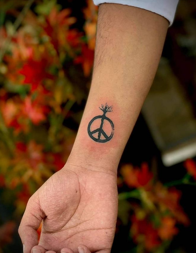 Peace Tree Tattoo