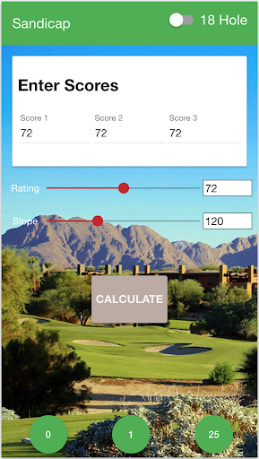 Sandicap 2 Golf Handicap Calc