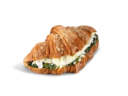 Oat Croissant Spinach, Feta And Egg White Omelette