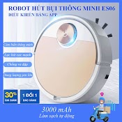 [Giá Tốt] Robot Hút Bụi Lau Nhà, Robot Hút Bụi, Lực Hút Mạnh, Điều Khiển Qua App. Bh 1 Đổi 1 Mới Trong 7 Ngày - Es06