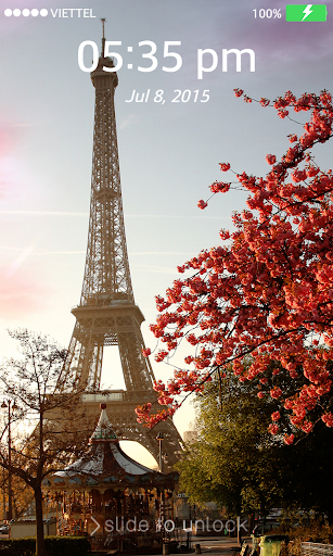 Lock screen Wallpaper: Eiffel