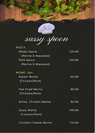 Sassy Spoon menu 1