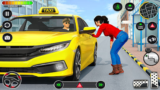 Screenshot Taxi Game: Car Driving School