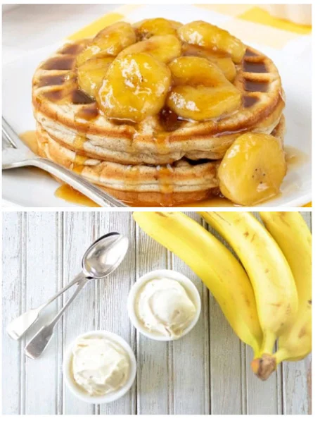 Foster Banana Waffle+ 150ML Icecream
