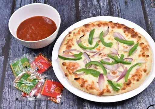 Capsicum And Onion Pizza