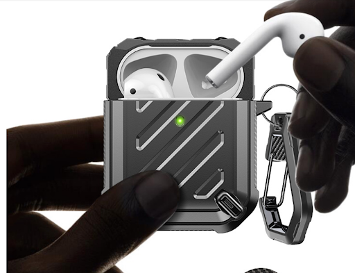 Title 4, Apple compatible AirPods case, frosted hard she...