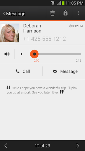 Screenshot Visual Voicemail by MetroPCS