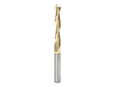 Amana Tool 46294 ZrN CNC ZrN Ball End Mill 1/4" SH - 1/4" D - Aluminum Cutting